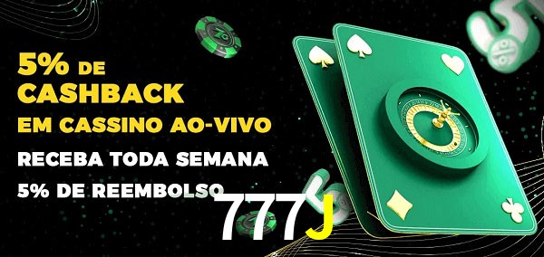 Promoções do cassino ao Vivo 777J